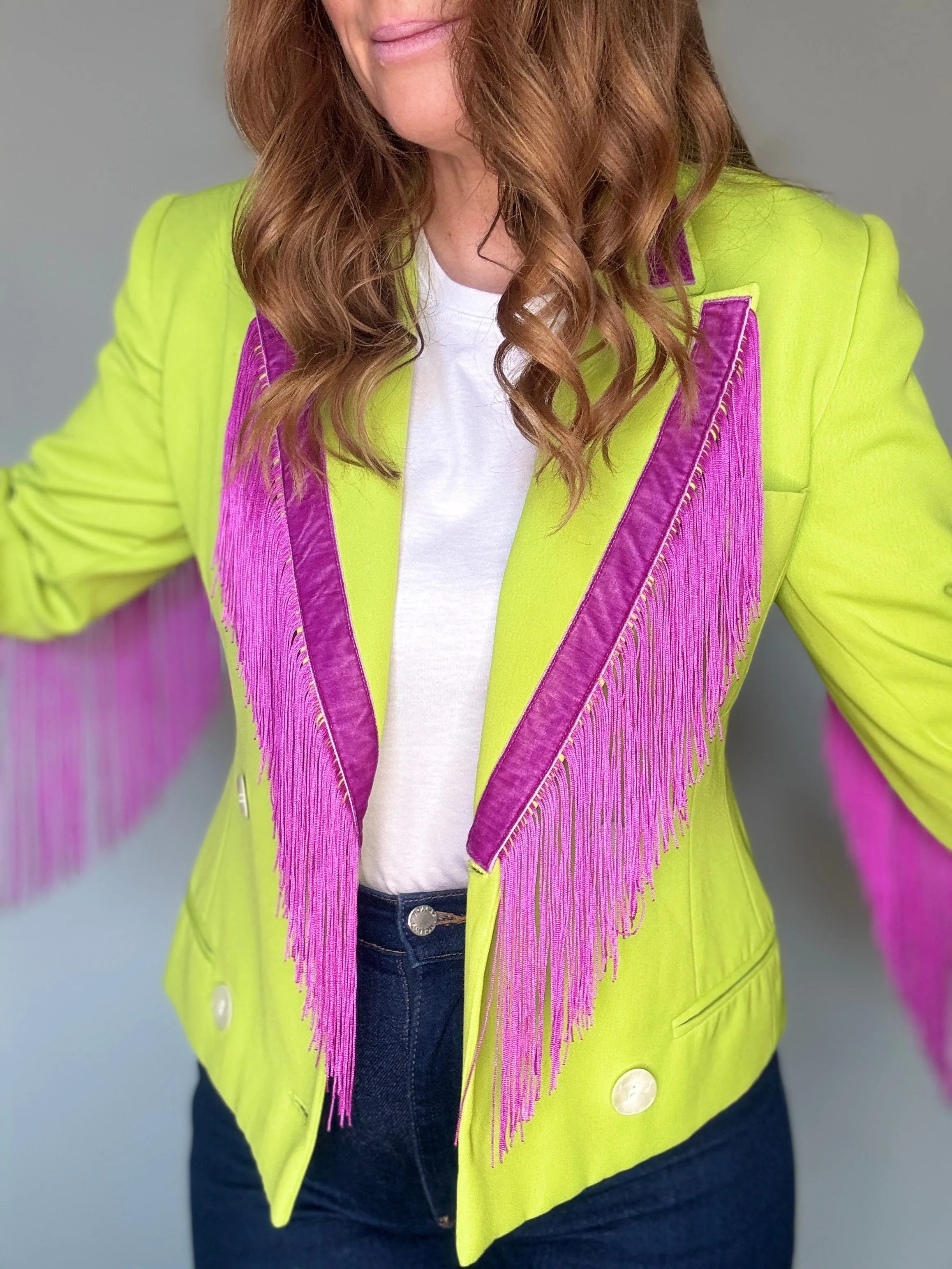 Dolly Blazer in Spiced Lime