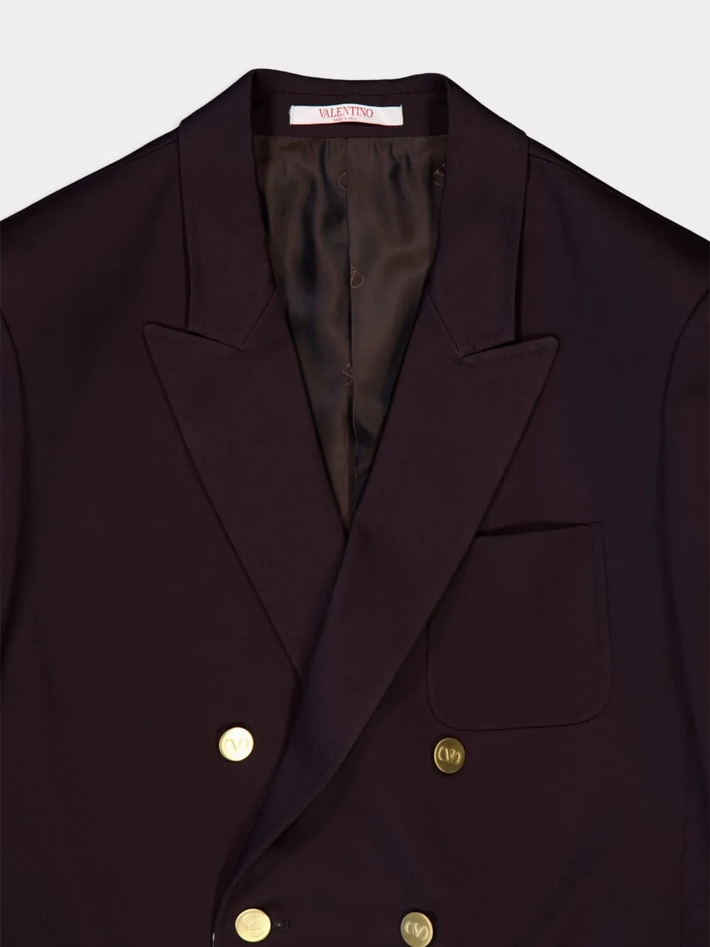 Double-Breasted Jacket In Stretch Cotton