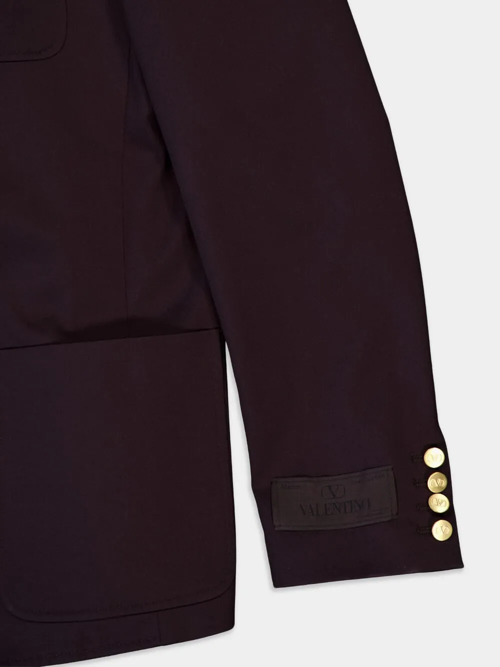 Double-Breasted Jacket In Stretch Cotton