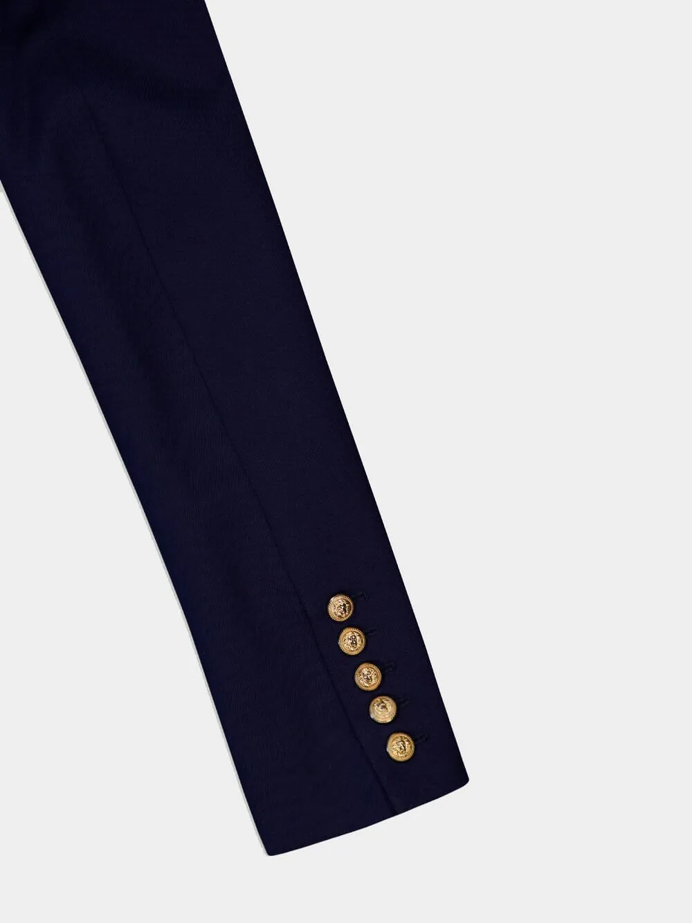 Double-Breasted Peak-Lapels Blazer