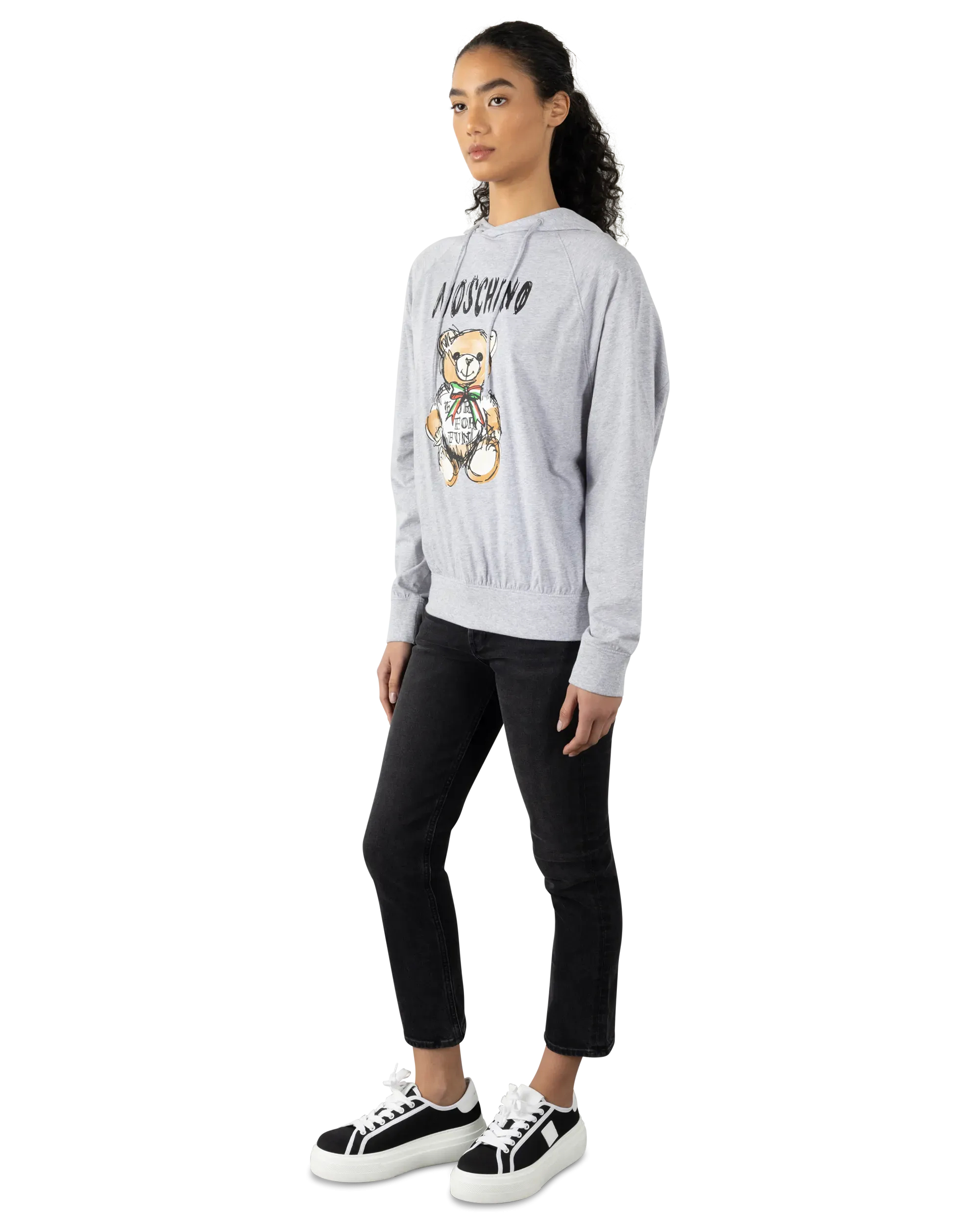Drawn Teddy Bear Hoodie