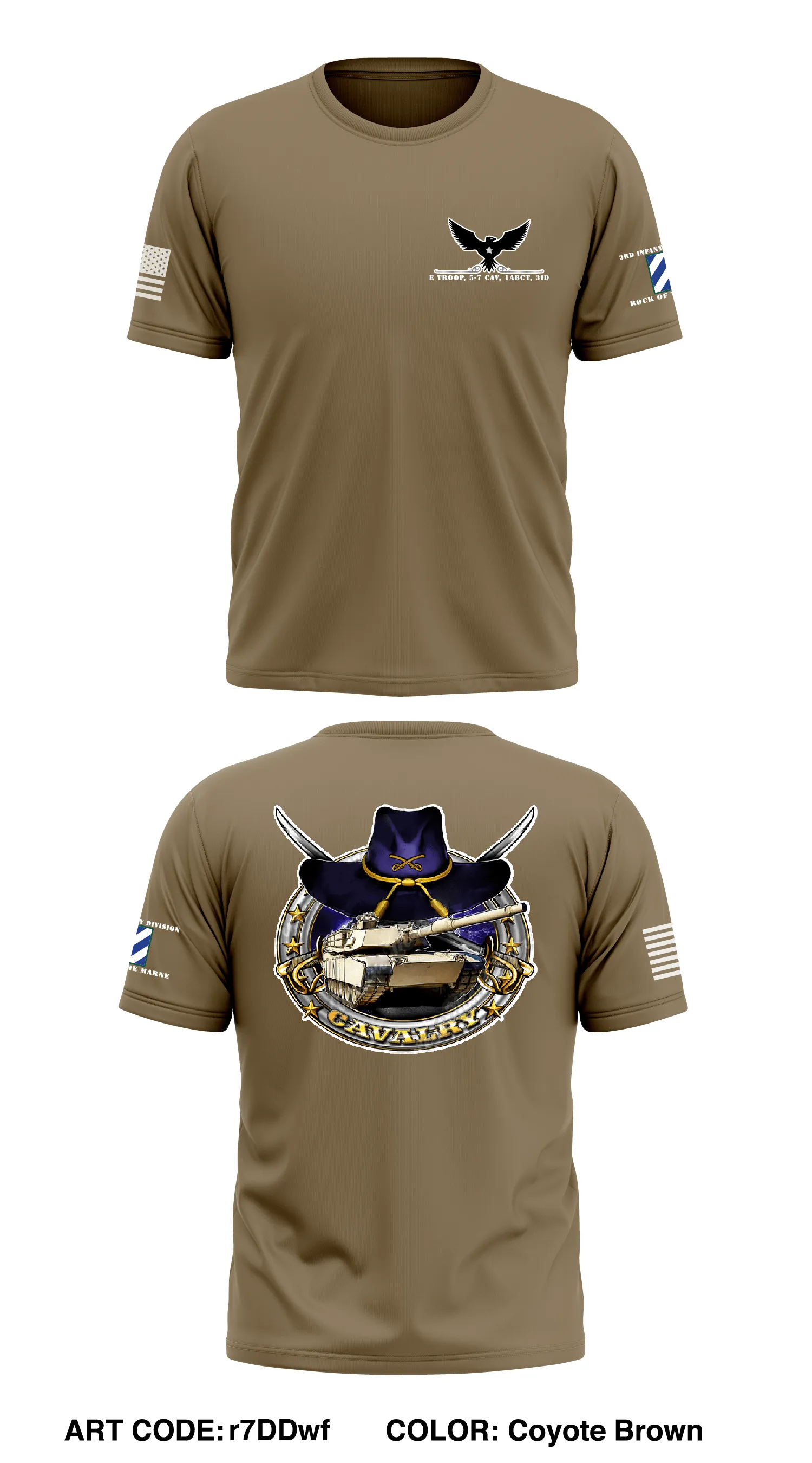 E TRP, 5-7 CAV, 1ABCT, 3ID  Store 1 Core Men's SS Performance Tee - r7DDwf