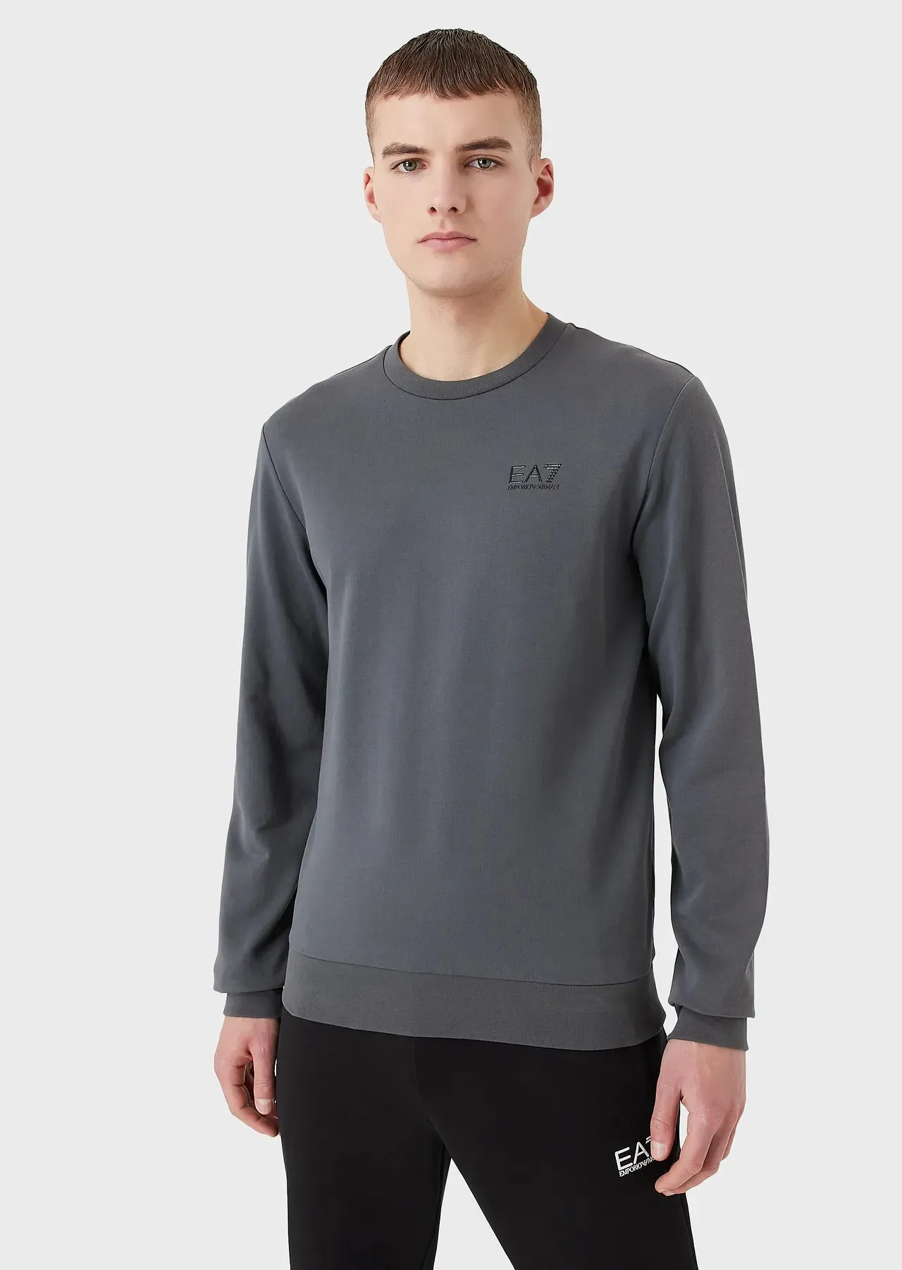 EA7 Emporio Armani 8NPM52 Crew Sweatshirt Iron Gate Grey