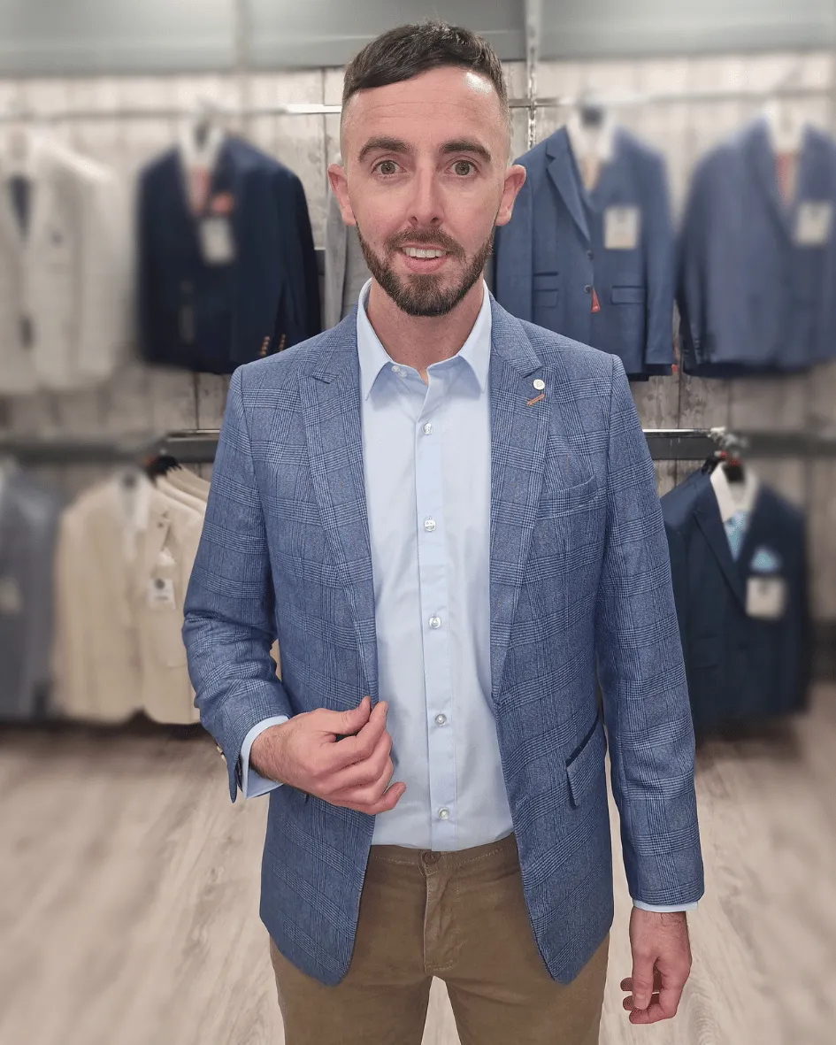 Earl Blue Jacket with Sand Chino