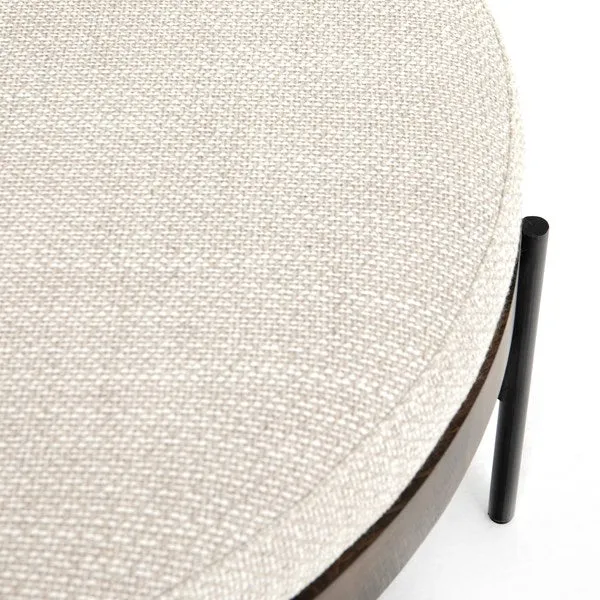 EDWYN LARGE OTTOMAN-GIBSON WHEAT
