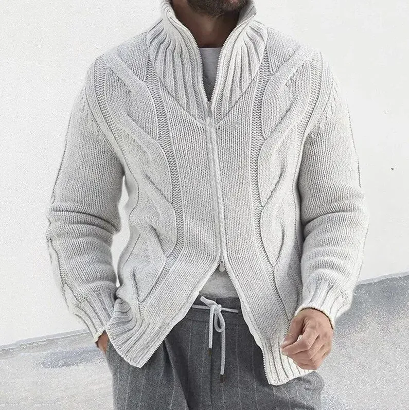 Elegant, warm, premium men's knitted vest