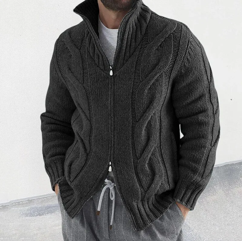 Elegant, warm, premium men's knitted vest