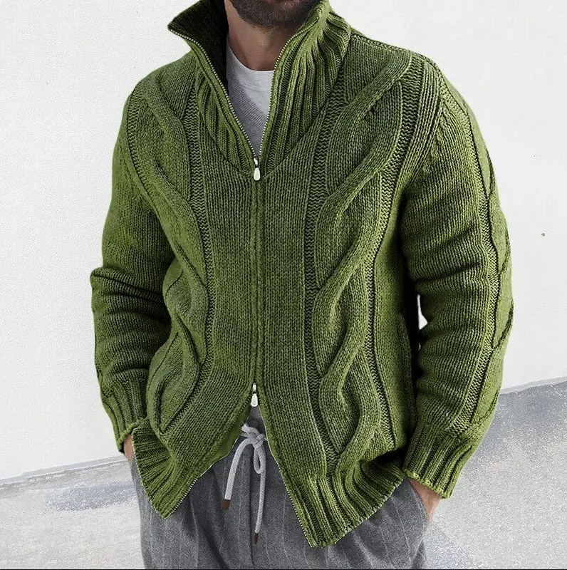 Elegant, warm, premium men's knitted vest