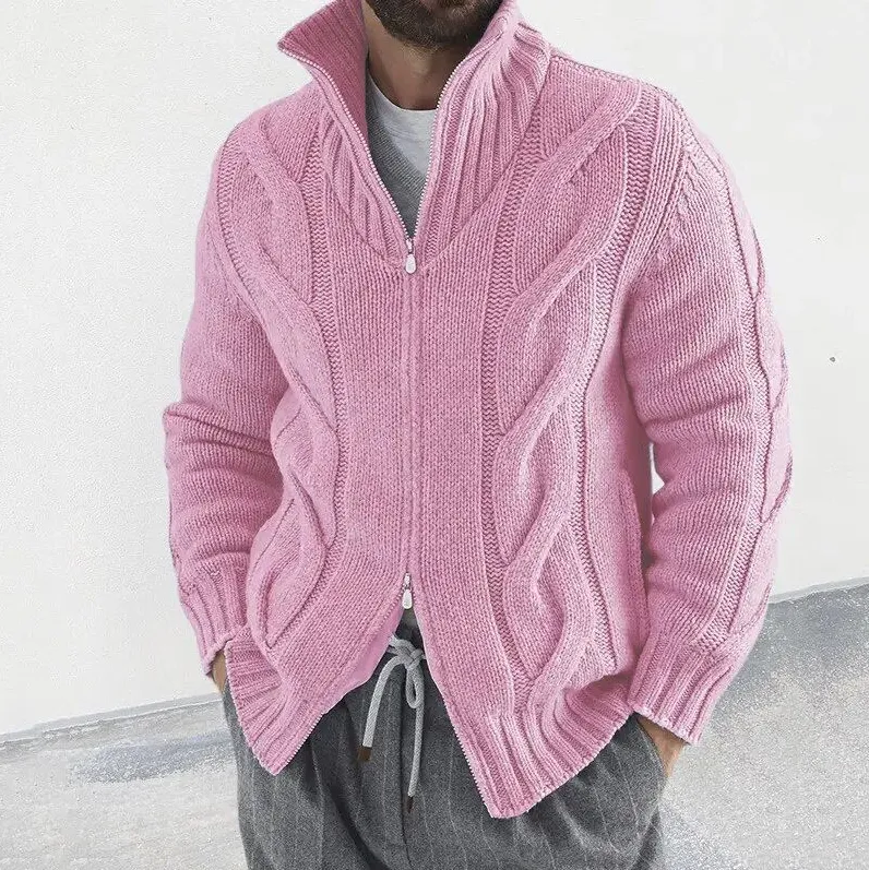Elegant, warm, premium men's knitted vest