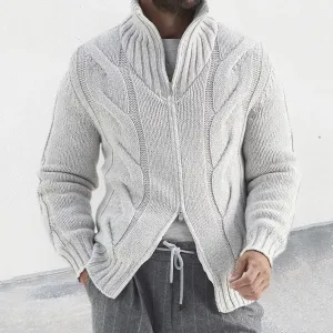 Elegant, warm, premium men's knitted vest