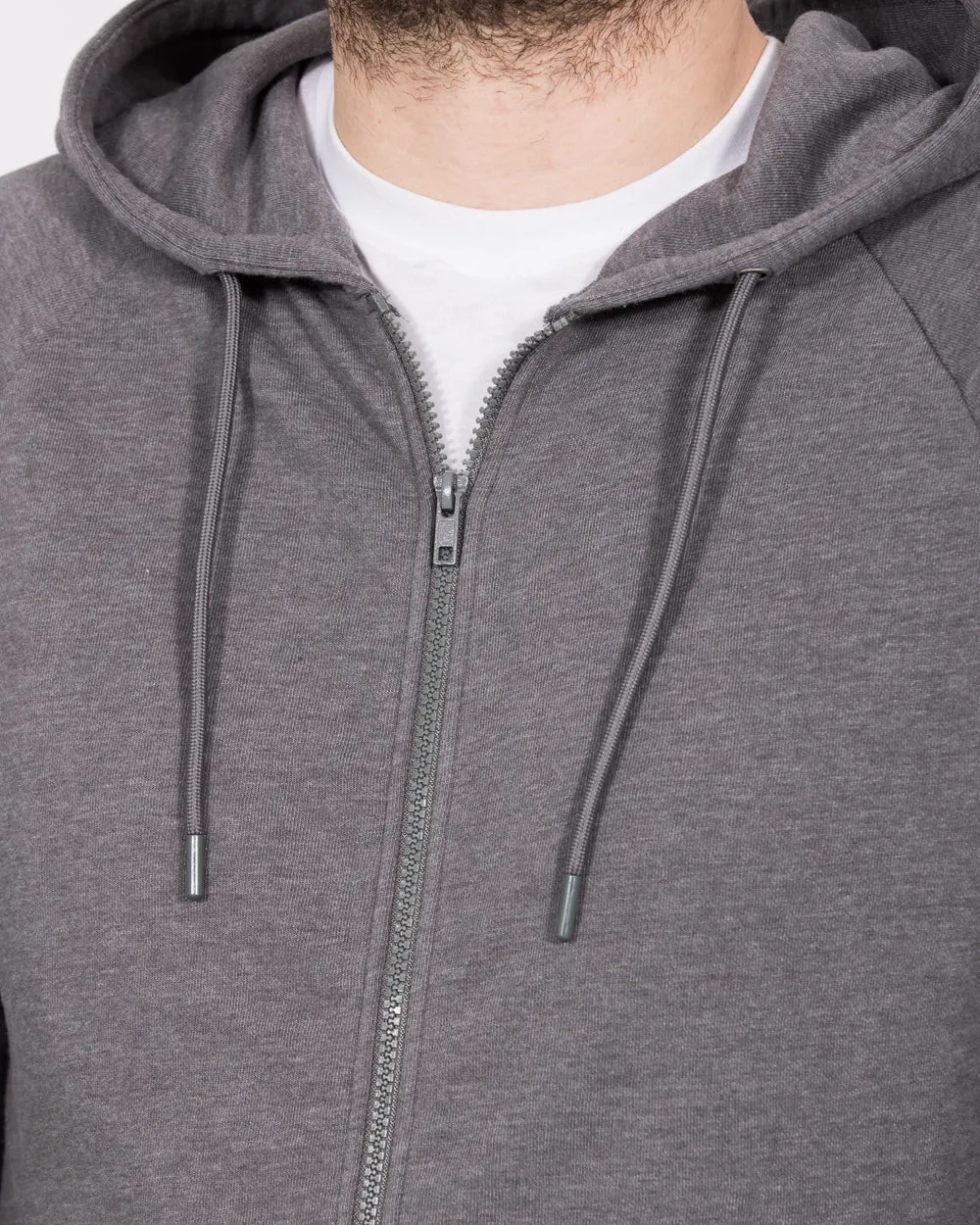 Essentalls Tall Zip Up Hoodie (charcoal)