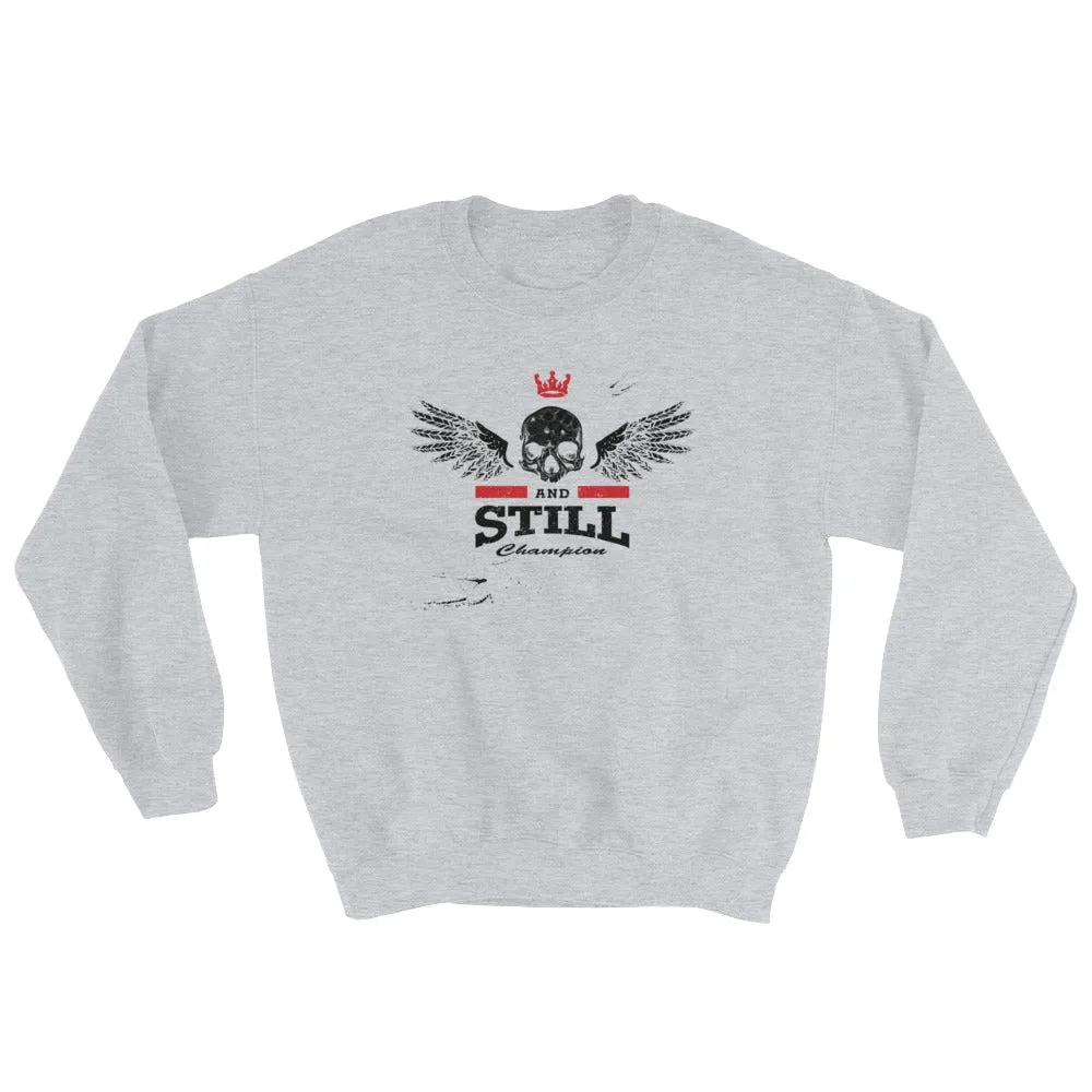 Eternal Champion men's sweatshirt with ASC logo on back label