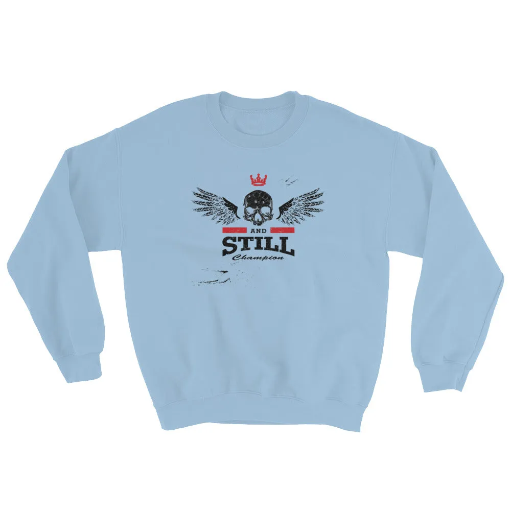Eternal Champion men's sweatshirt with ASC logo on back label