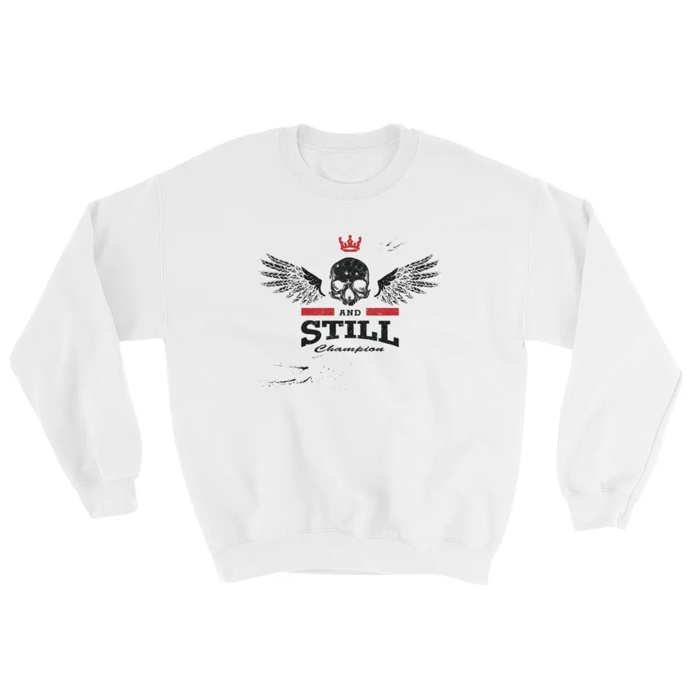 Eternal Champion men's sweatshirt with ASC logo on back label