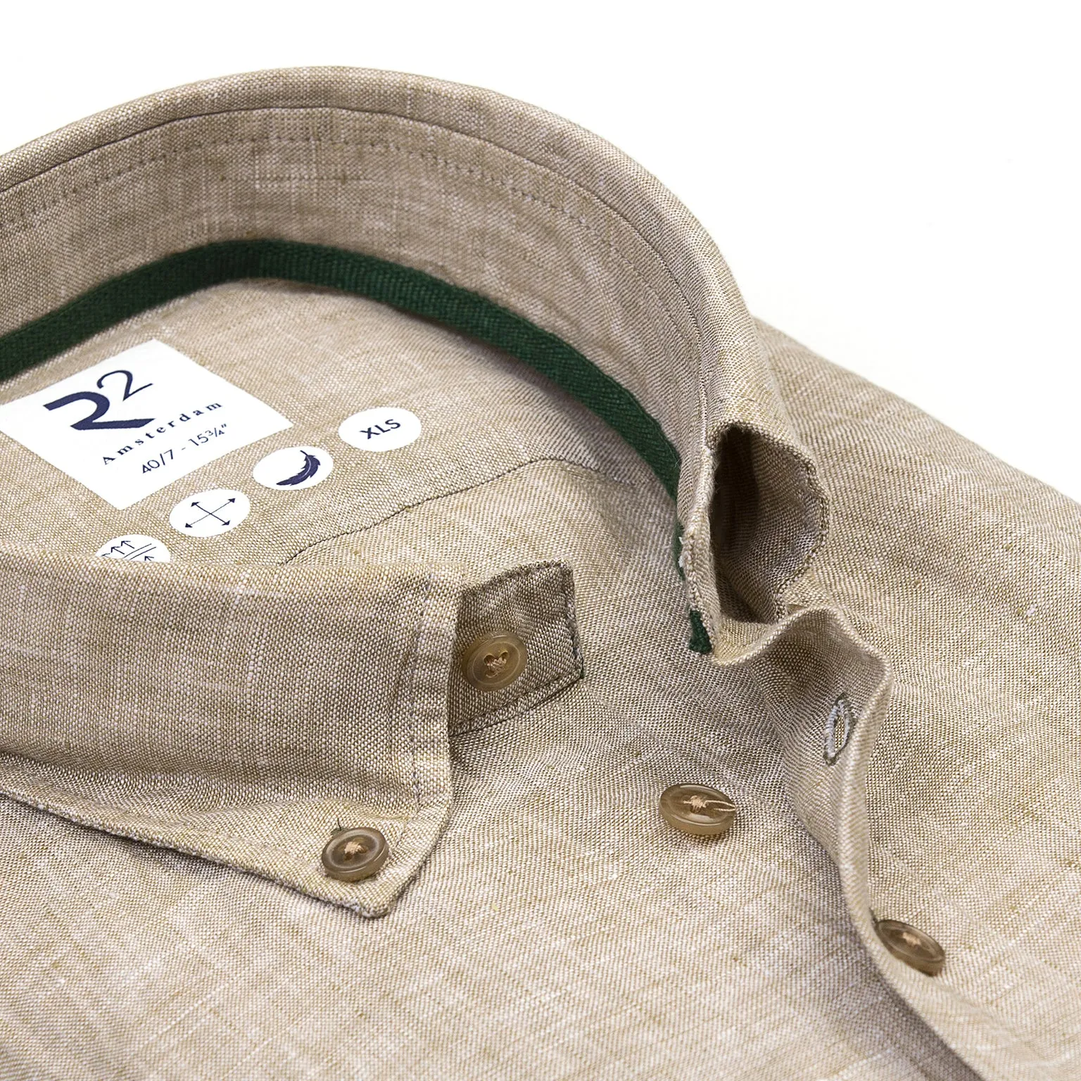Extra long sleeves. Linen blend shirt