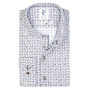 Extra long sleeves. Wheel print tencel shirt