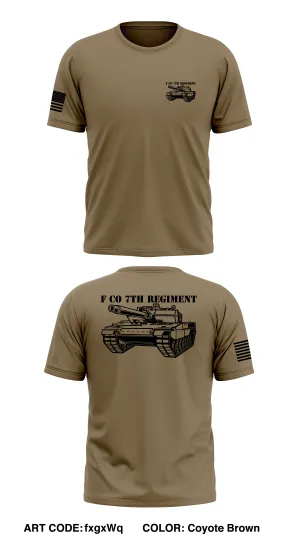 F Co 7th Regiment Store 1 Core Men's SS Performance Tee - fxgxWq