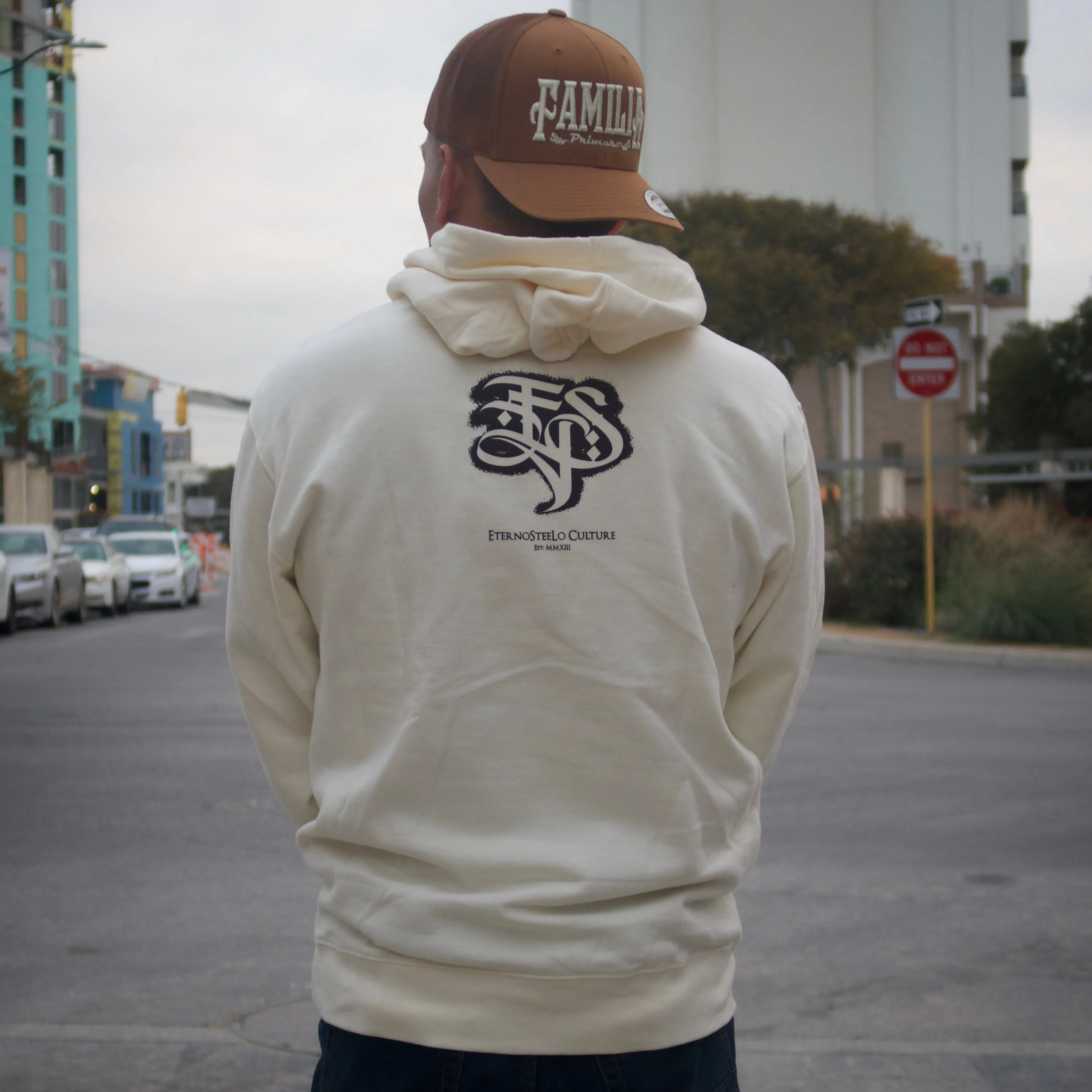 Familia Primero Hoodie (Cream & Chocolate color)
