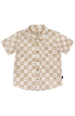 Feather 4 Arrow Checked Out Button Down