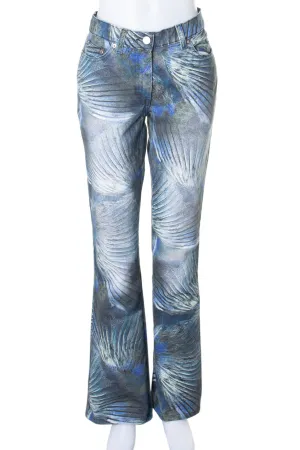 Feather Printed Jeans