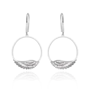 Feathered Halo Earrings