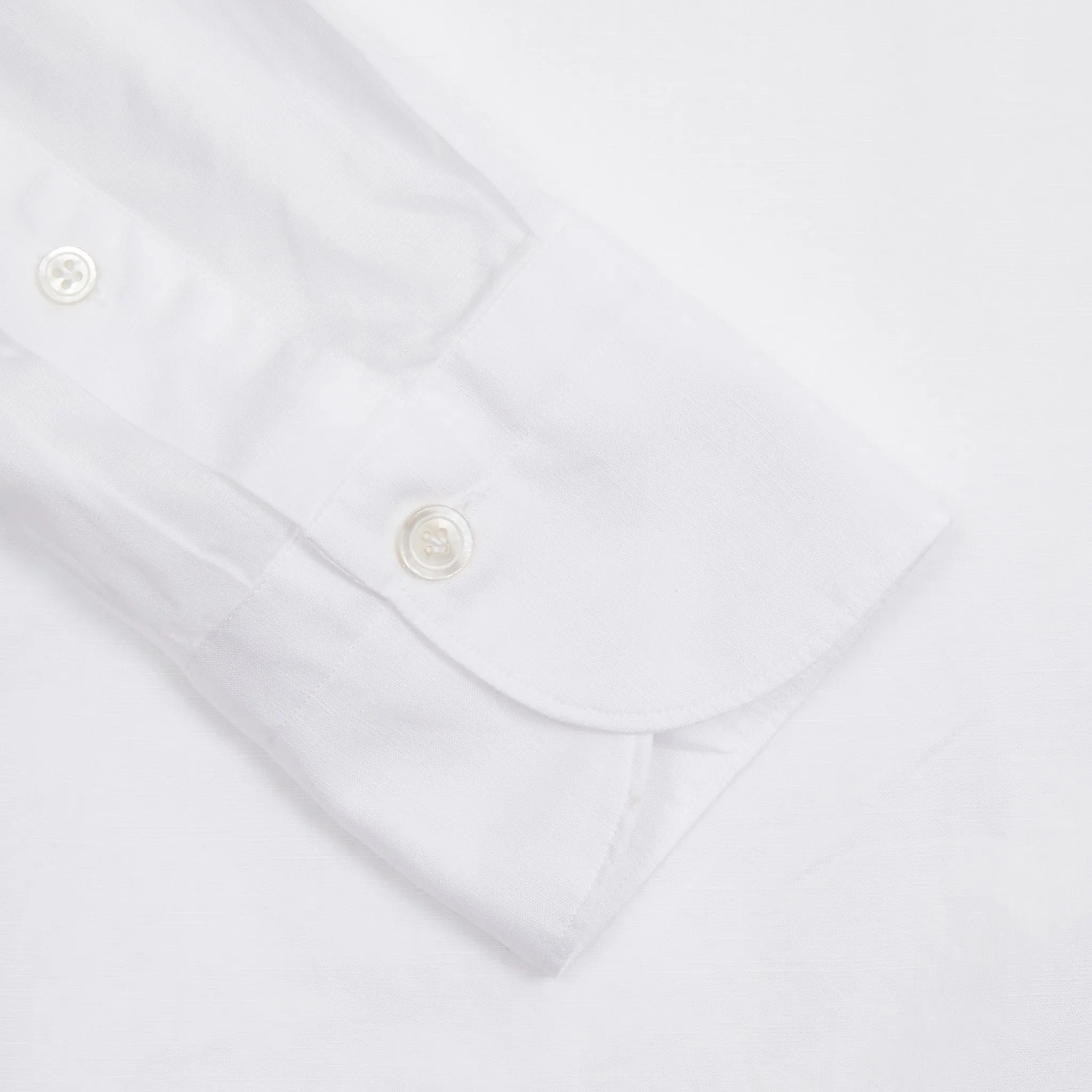 Finamore Gaeta Luigi Cotton/Linen Shirt in White