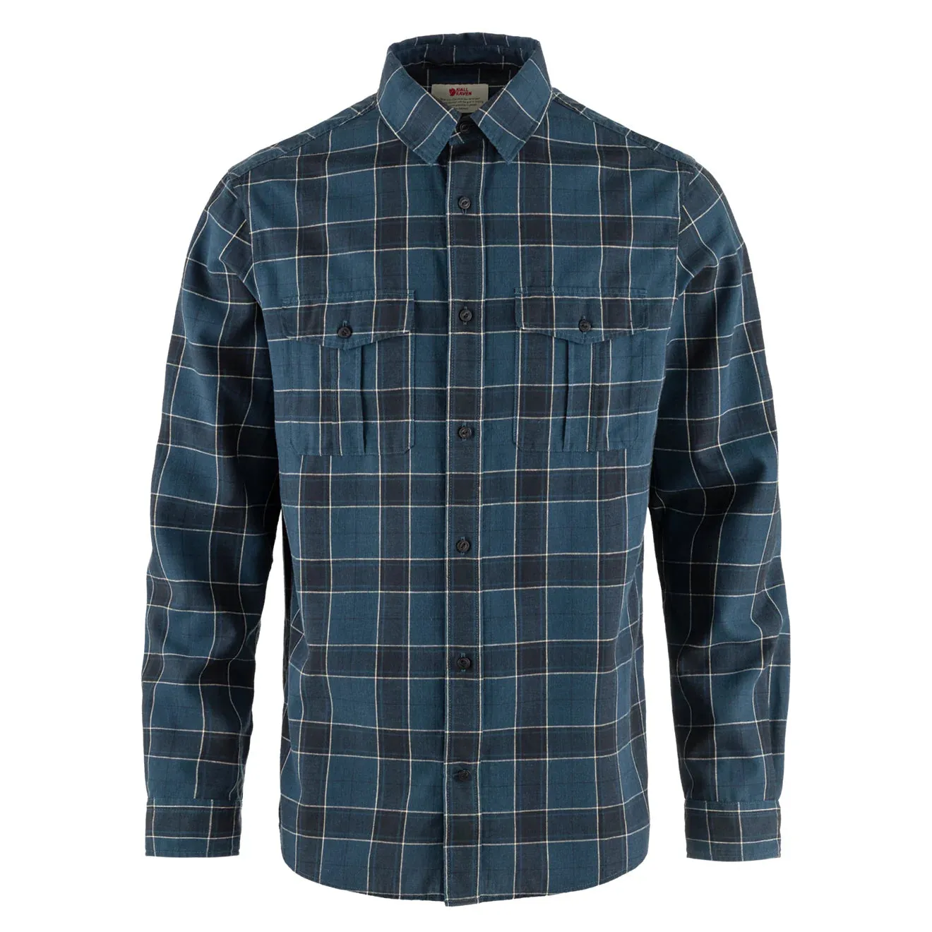 Fjallraven Ovik Travel Shirt LS Indigo Blue-Dark Navy