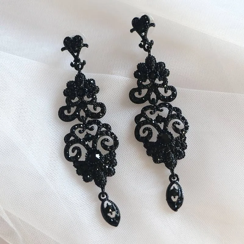 Flapper Gatsby Earrings, 20's rhinestone pearls art deco, 1920's earrings, Bridal, earrings, earrings, vintage, retro