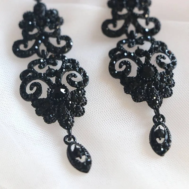 Flapper Gatsby Earrings, 20's rhinestone pearls art deco, 1920's earrings, Bridal, earrings, earrings, vintage, retro