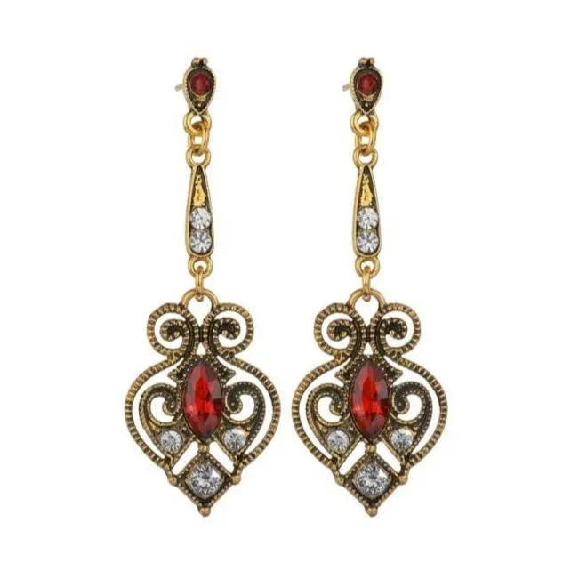 Flapper Gatsby Earrings, 20's rhinestone pearls art deco, 1920's earrings, Bridal, earrings, earrings, vintage, retro