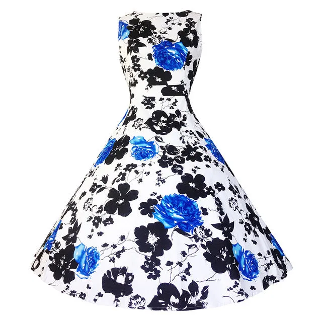 Floral Print Sleeveless Dress Multiple Colors