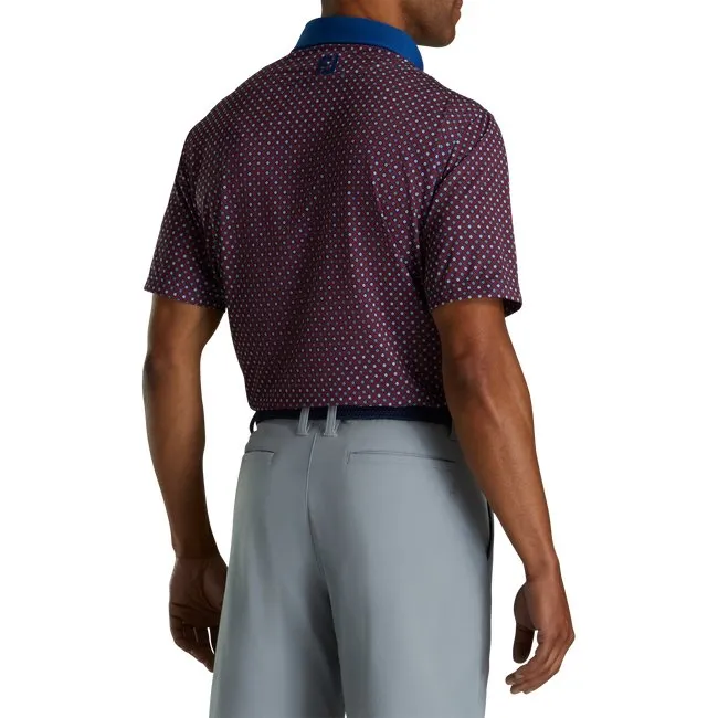 FootJoy Men's Lisle Circle Print Self Collar