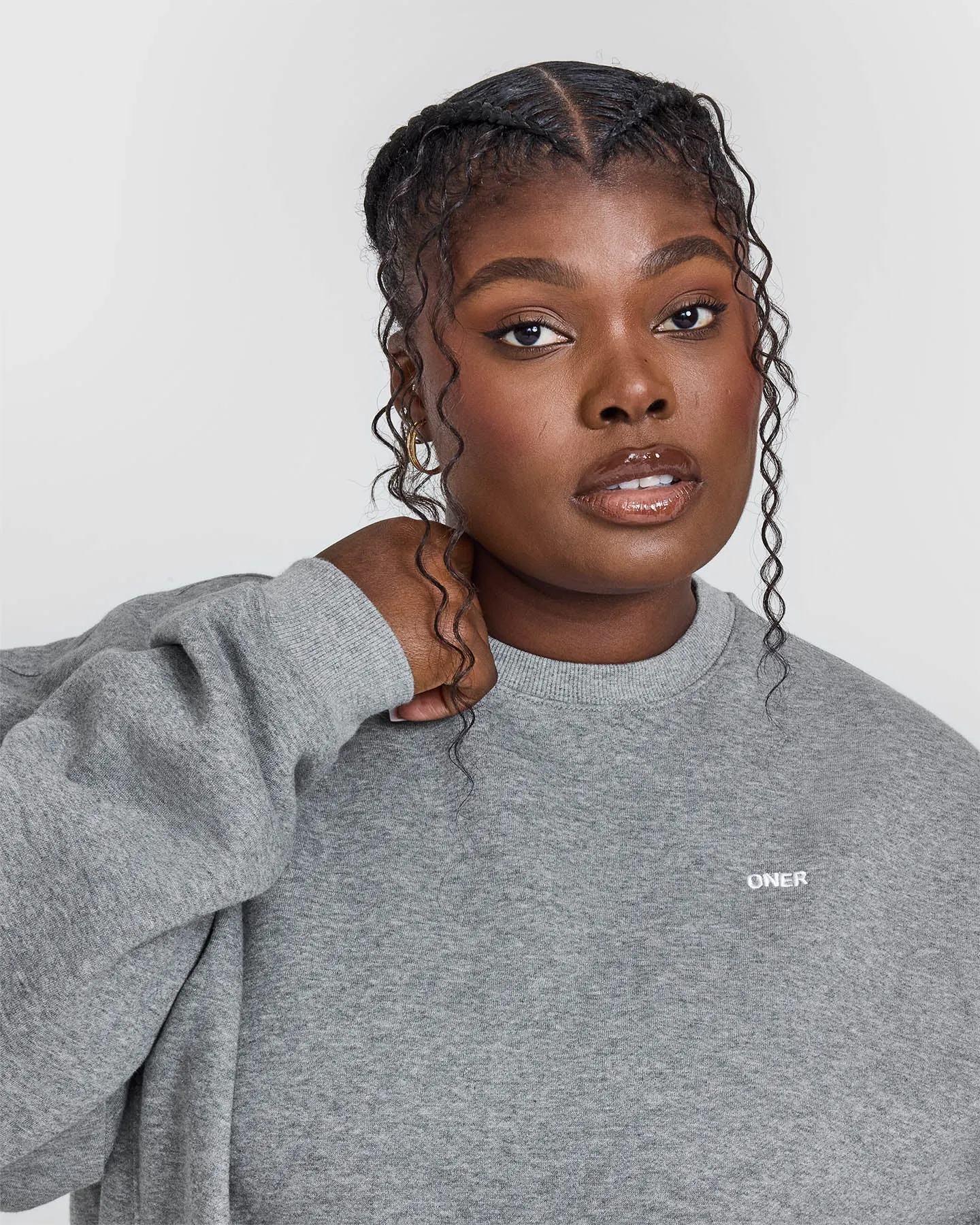 Foundations Crew Neck Sweatshirt | Charcoal Marl