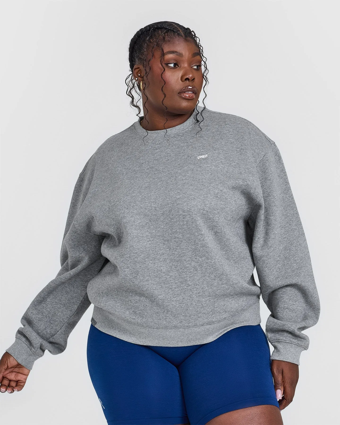 Foundations Crew Neck Sweatshirt | Charcoal Marl