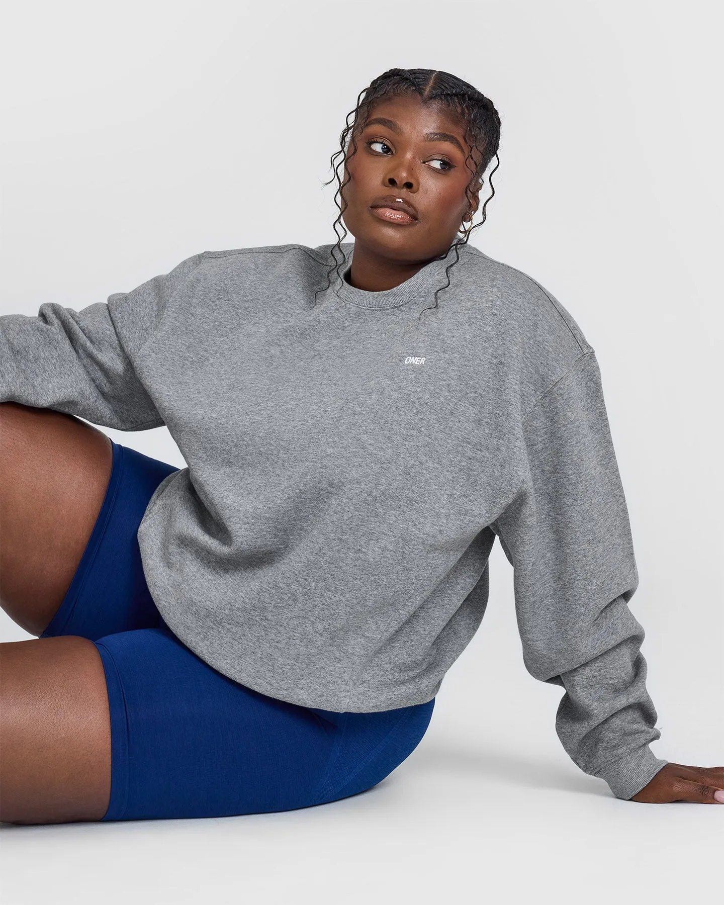 Foundations Crew Neck Sweatshirt | Charcoal Marl