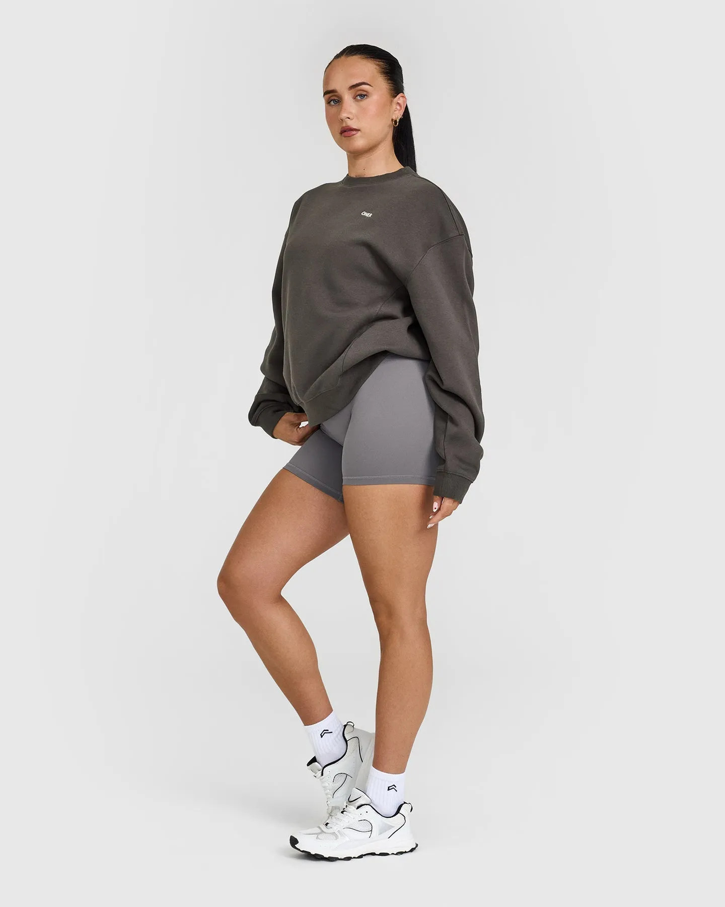 Foundations Crew Neck Sweatshirt | Deep Taupe
