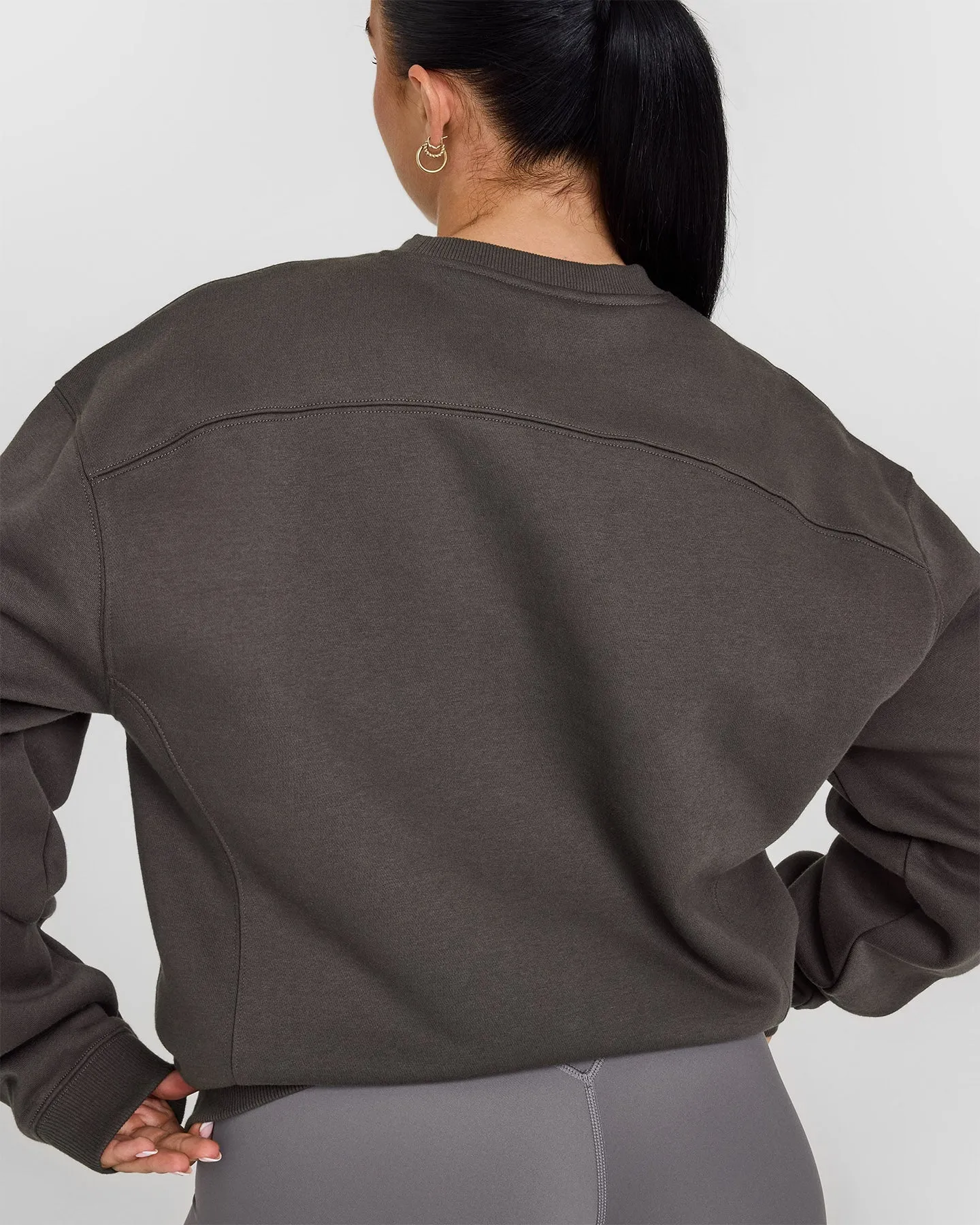 Foundations Crew Neck Sweatshirt | Deep Taupe