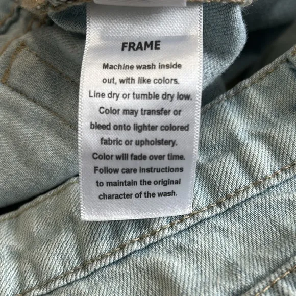 FRAME Denim Le Grand Garçon Jean Earls Court Light Wash Relaxed Fit Sz 28