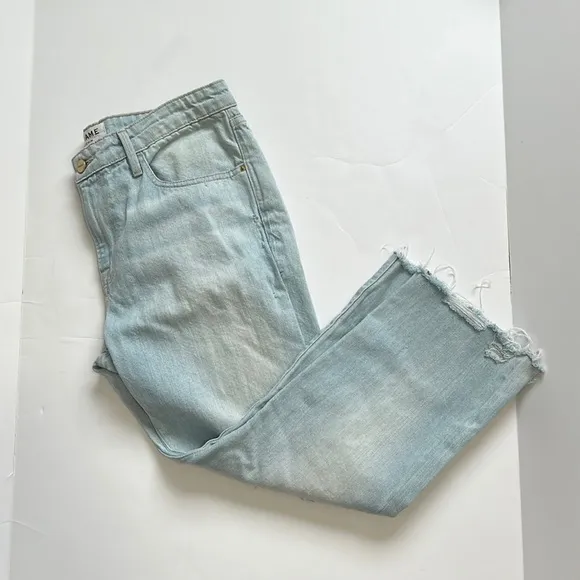 FRAME Denim Le Grand Garçon Jean Earls Court Light Wash Relaxed Fit Sz 28