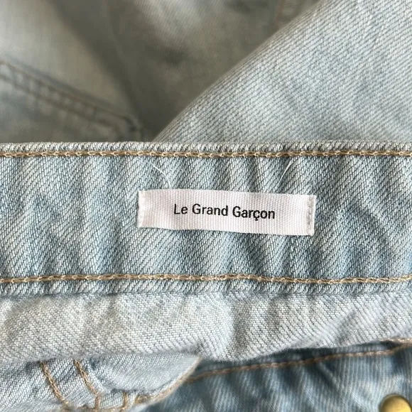 FRAME Denim Le Grand Garçon Jean Earls Court Light Wash Relaxed Fit Sz 28