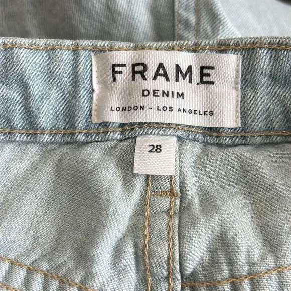 FRAME Denim Le Grand Garçon Jean Earls Court Light Wash Relaxed Fit Sz 28