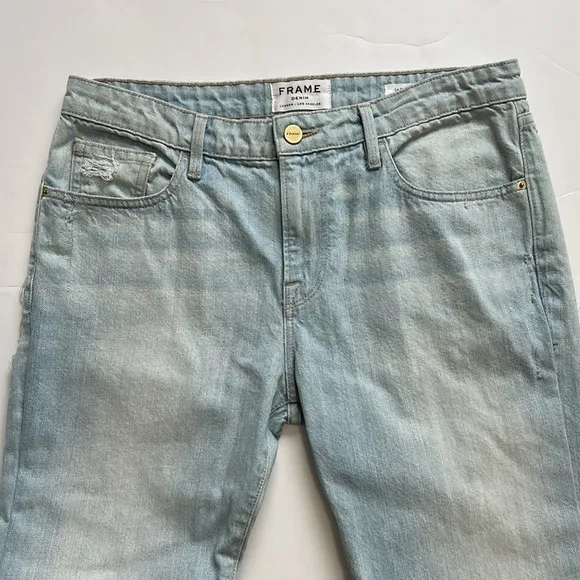 FRAME Denim Le Grand Garçon Jean Earls Court Light Wash Relaxed Fit Sz 28