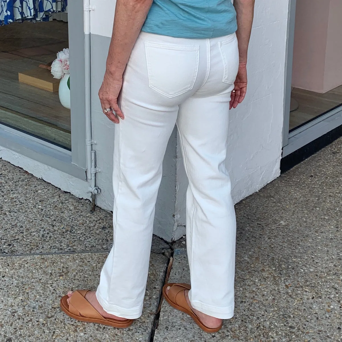 Frida Straight Leg Jeans (White)