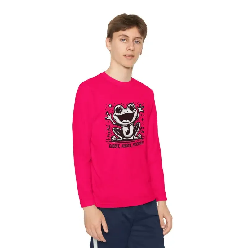 Frog Fun Youth Long Sleeve Tee with Posicharge Fabric