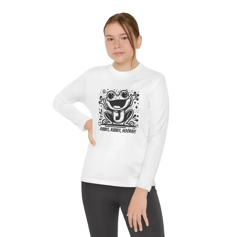 Frog Fun Youth Long Sleeve Tee with Posicharge Fabric