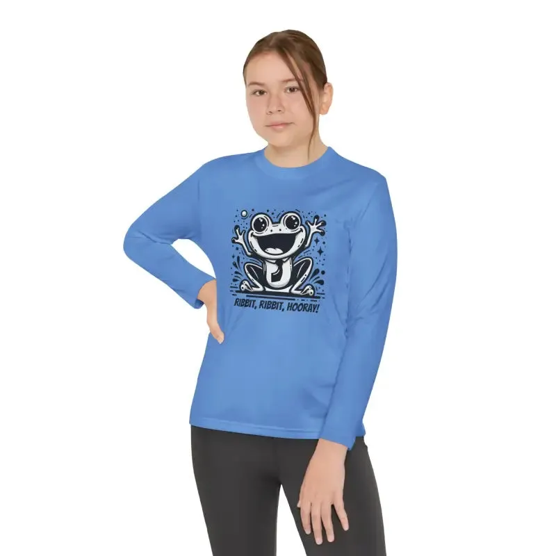 Frog Fun Youth Long Sleeve Tee with Posicharge Fabric