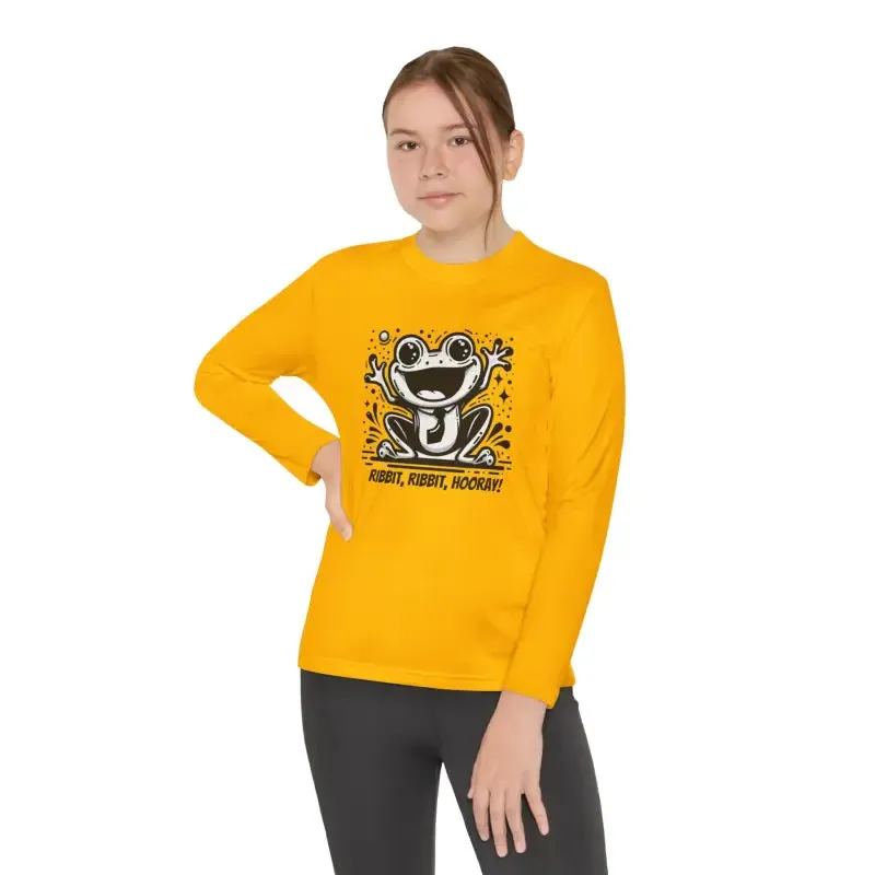 Frog Fun Youth Long Sleeve Tee with Posicharge Fabric