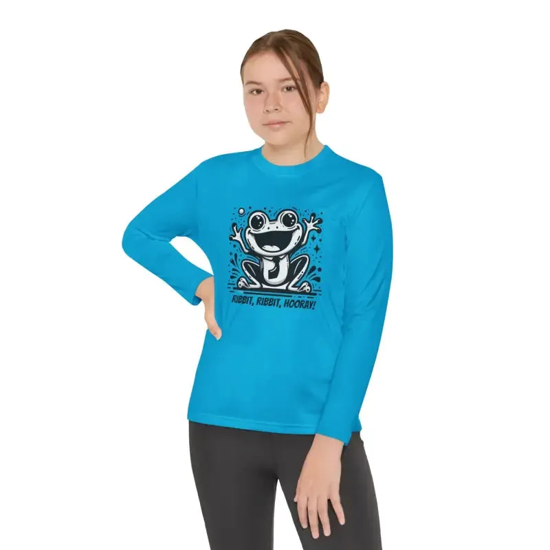 Frog Fun Youth Long Sleeve Tee with Posicharge Fabric