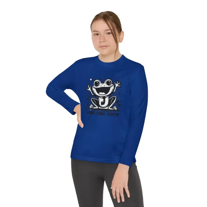 Frog Fun Youth Long Sleeve Tee with Posicharge Fabric