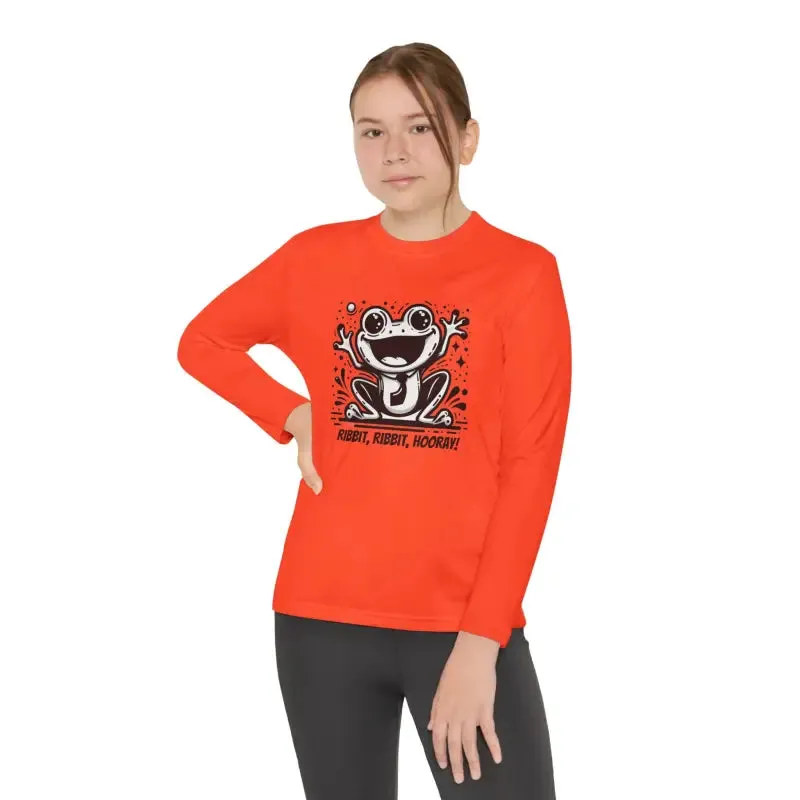 Frog Fun Youth Long Sleeve Tee with Posicharge Fabric